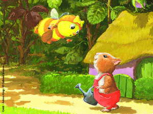 Mireille l'Abeille et Prosper le Hamster