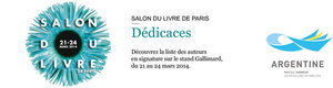 Dédicaces sur le stand Gallimard