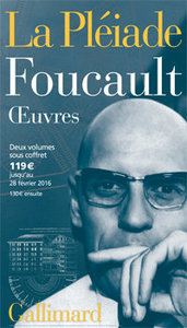 Affiche de librairie pour les Œuvres de Michel Foucault en Pléiade, 2015