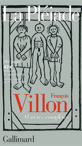 Affiche de librairie pour les Œuvres complètes de Villon en Pléiade, 2014. Archives Éditions Gallimard