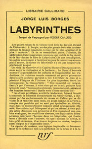 Prière d'insérer de Labyrinthes de Jorges Luis Borges, 1953. Archives Éditions Gallimard