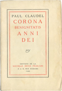 Paul Claudel, Corona benignitatis anni dei, Gallimard, 1915. Archives Éditions Gallimard