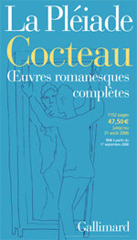 Affiche de librairie pour les Œuvres romanesques complètes de Cocteau dans la Pléiade, 2006. Archives Éditions Gallimard