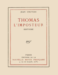 Jean Cocteau, Thomas l'imposteur, Gallimard, 1923. Archives Éditions Gallimard