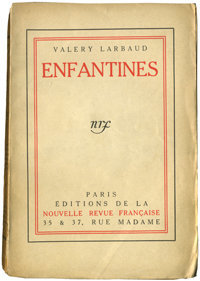 Valery Larbaud, Enfantines, Gallimard, 1919. Archives Éditions Gallimard