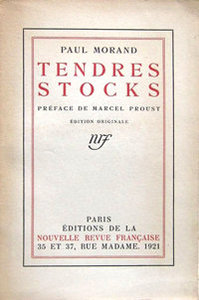 Paul Morand, Tendres Stocks, Gallimard, 1921. Édition originale