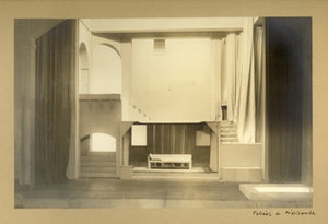 Décor pour Pelléas et Mélisande Maurice Maeterlinck au Théâtre du Vieux Colombier, 1920. Archives Éditions Gallimard