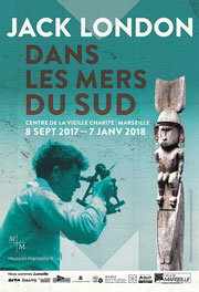 Affiche expo Jack London dans les mers du Sud