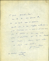 Manuscrit lettre Gérard Philippe II