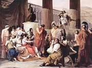 F. Hayez, Ulysse à la cour du roi Alcinoos