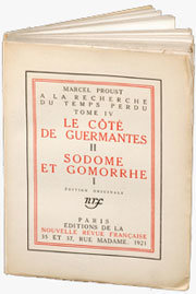 Edition originale de Le coté de Guermantes II / Sodome et Gomorrhe I, 1921. Archives Editions Gallimard.