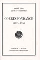 André Gide-Jacques Schiffrin. Correspondance 1922-1950