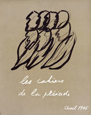 La revue Les Cahiers de la Pléiade, avril 1946. Archives Editions Gallimard