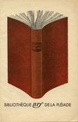 Couverture du catalogue de la Bibliothèque de la Pléiade, pour l'année 1937.