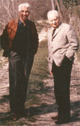 Claude Gallimard et Jean Giono, 1969